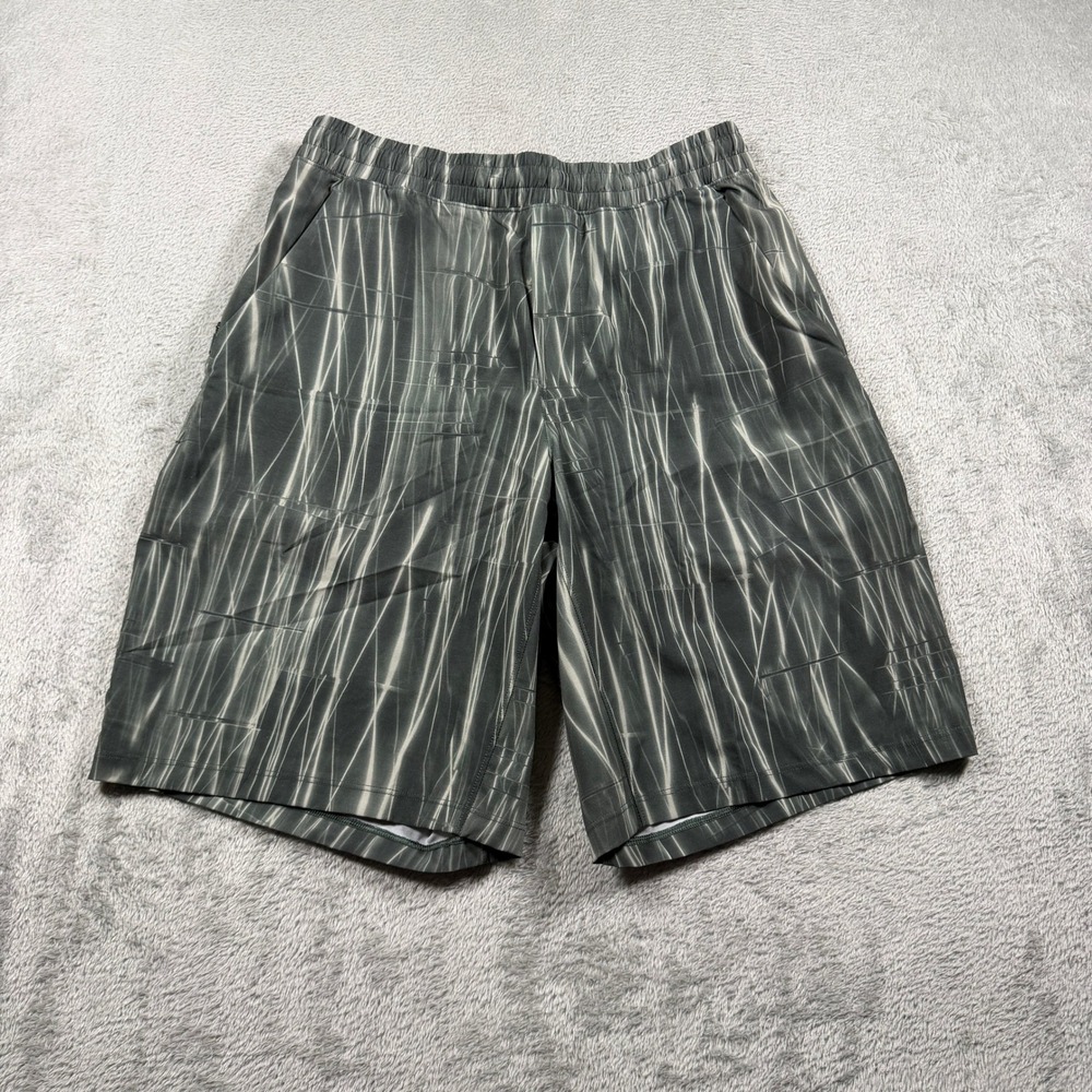 Lululemon Pace Breaker Lined Shorts 9" Men Small Stroboscopic Smoked Spruce Gray